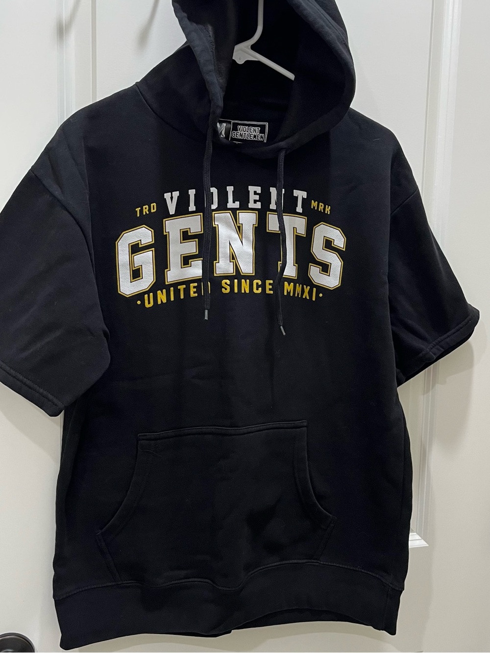 Violent Gentlemen Black Hoodie short sleeve size M